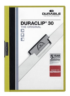 Durable 25-Piece Duraclip Clip Folder Green  - Image 2