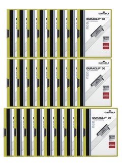 Durable 25-Piece Duraclip Clip Folder Green  - Image 1