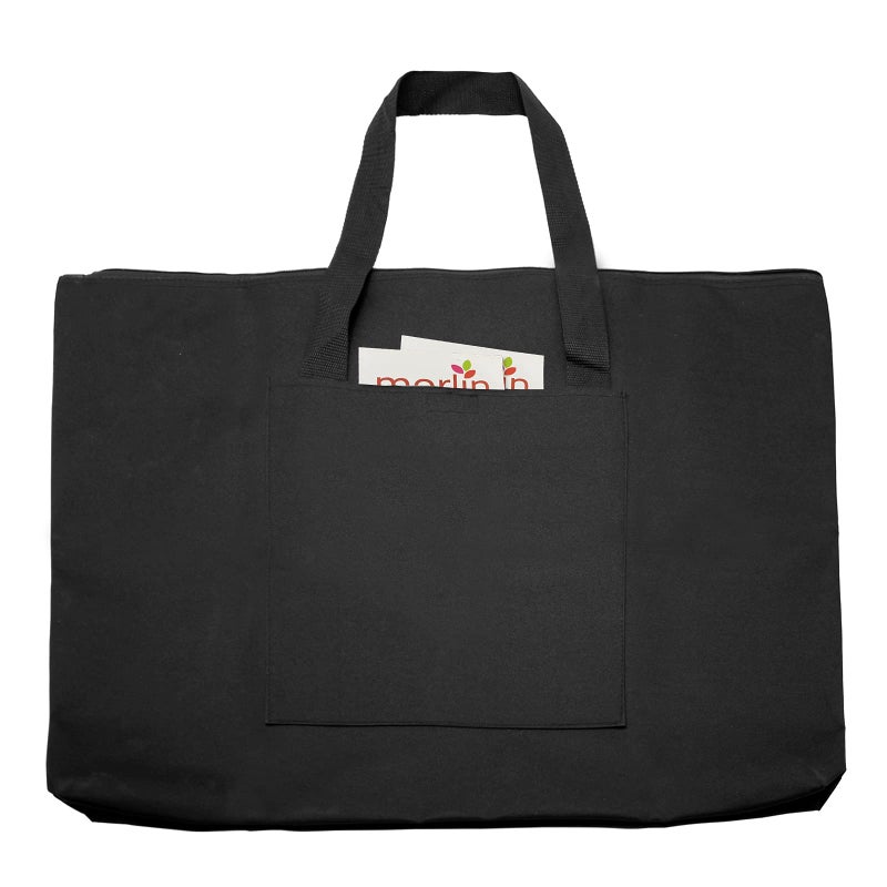 Cupohus Waterproof Art Portfolio Bag 20" x 26" for 18" x 24" Artworks with Outer Pockets and Handle, Student Carrying Storage Bag - Image 1