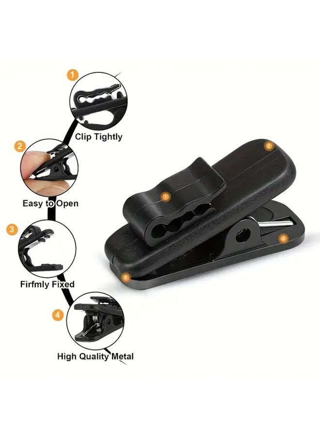 15pcs Heavy Duty Plastic Headphone Cable Clips No Slip Earphone Holders - Image 3