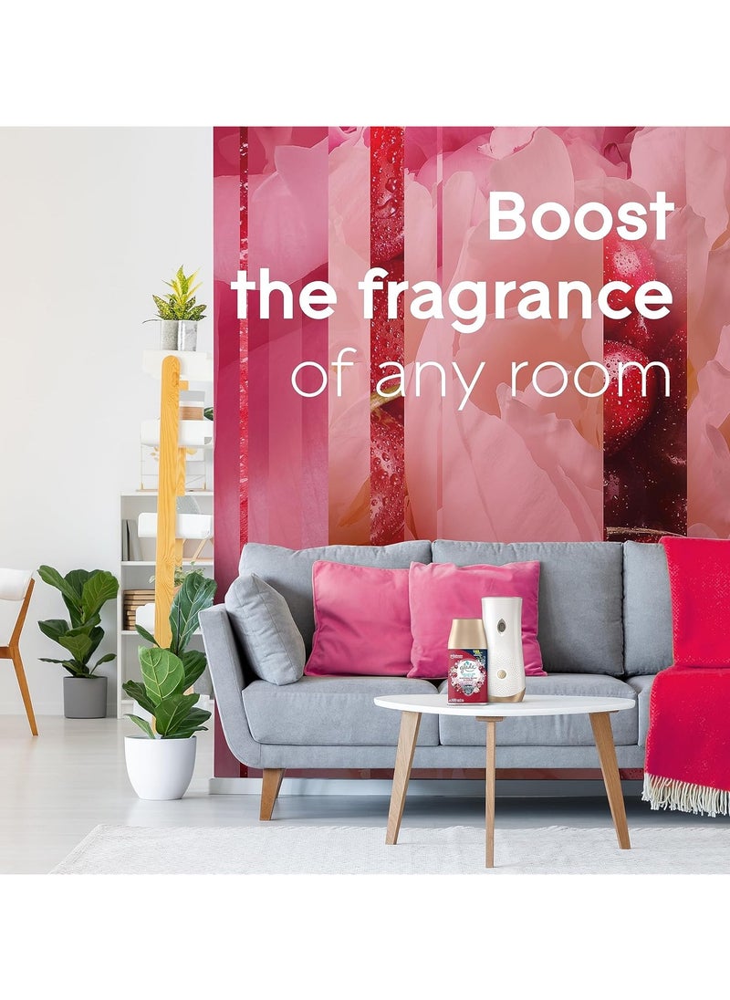 Glade - Automatic Spray Refill 2 x Clean Linen & 1 x Blooming Peony & Cherry Air Freshener, For Up To 60 Days Of Automatic Freshness, 3 x 269ml - Image 1
