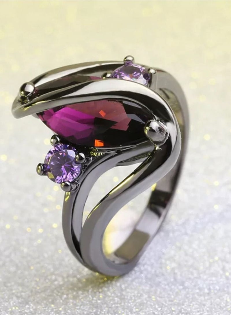 استراتيجية خاتم مصنوع من الفضة الإسترليني عيار 925 ومرصع بالزكرونيا المكعبة - Image 3