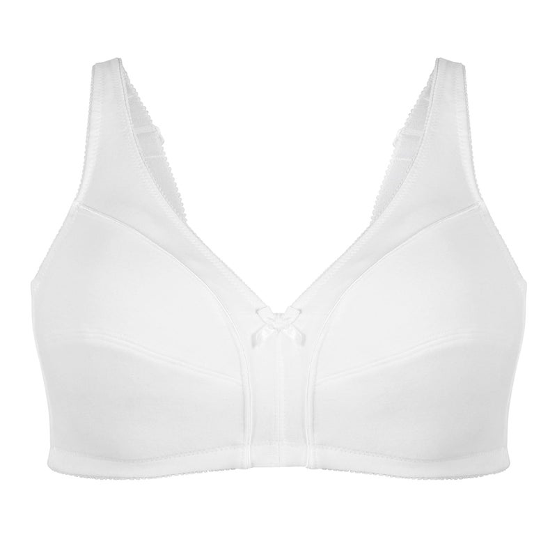 Bestform Women's 5006825 Comfortable Wireless Cotton Bra with Unlined Seamed Cups - Image 3