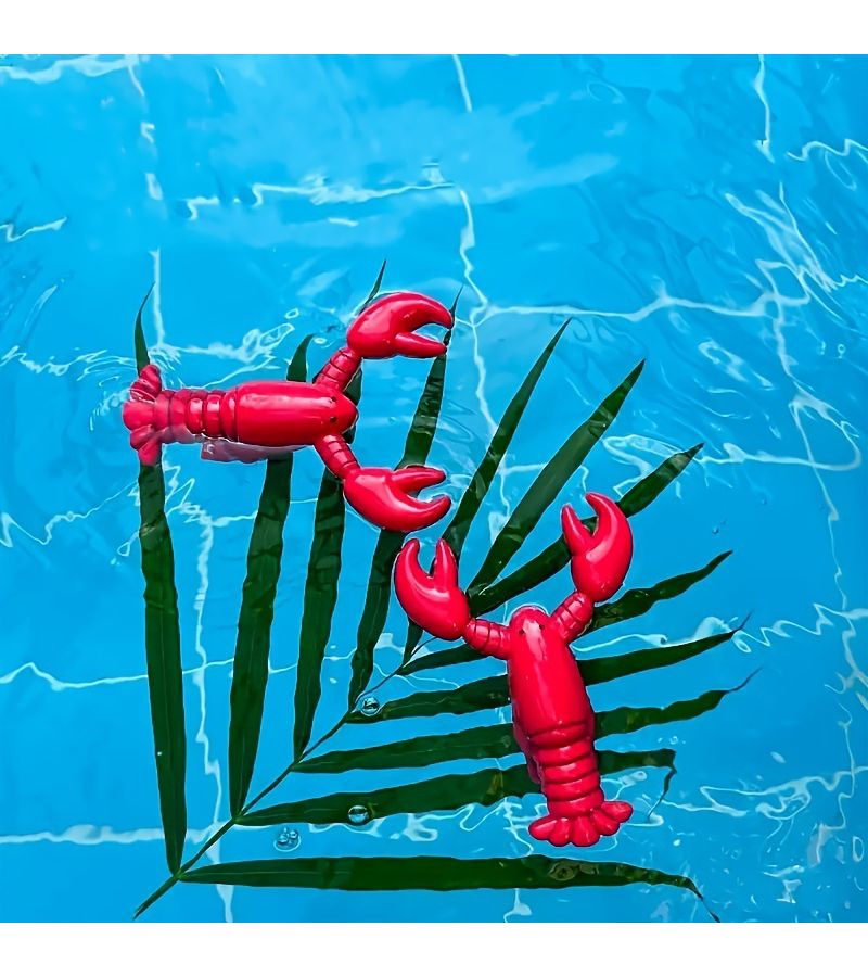 Red lobster Plastic Lobster Shaped Windproof Towel Clip Clothes Peg for Beach Chairs Pool Recliners Cruise Balcony Outdoor Beds - Image 5