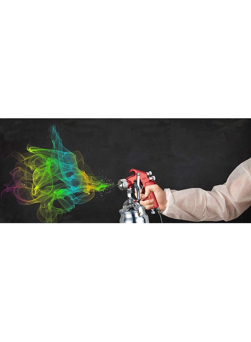 HVLP مسدس رش 4001 مع كوب - مقبض أزرق بفوهة 1.7 مم - Image 3