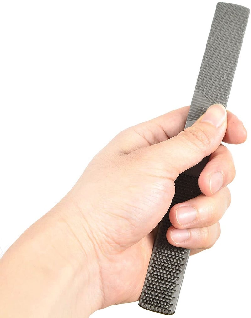 Serplex ® 7.8 بوصة 4 طرق مبرد خشب، 4 في 1 ملفات يدوية للنجارة والأعمال الخشبية، نصف دائري مسطح وملفات إبرة مبرد خشب ملفات إبرة مبرد خشب لشحذ الخشب وأدوات المعادن اللينة - Image 5