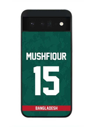 Rugged Black Edge Case for Google Pixel 6 5G, Slim fit Soft Case Flexible Rubber Edges Thin Cover - Player Name - Mushfiqur Rahim, Jersey Number- 15 - pzsku/Z07169B28AED10656EAD7Z/45/_/1697269024/7b0f23ee-074d-4256-ad80-b5a2545b5ea1