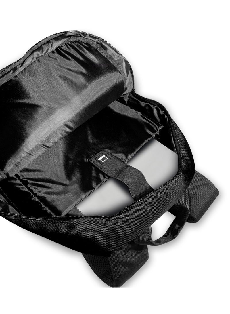 بي إم دبليو حقيبة ظهر كمبيوتر مدمجة من الكربون ثلاثي الألوان مدمجة مقاس 15 بوصة (إصدار مبسط) / حمل مريح / جيوب جانبية / جيوب تنظيمية / تصميم مزدوج المقصورة / مواد ممتازة - أسود - Image 4