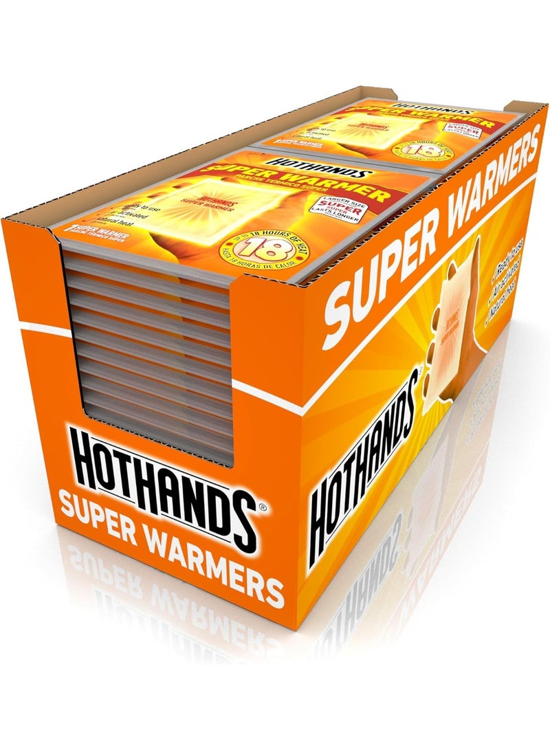 سخانات هوت هاندز للجسم واليد - سخانات آمنة طبيعية خالية من الروائح ومفعولها يدوم طويلاً - تصل إلى 18 ساعة من الحرارة - 40 سخان فردي