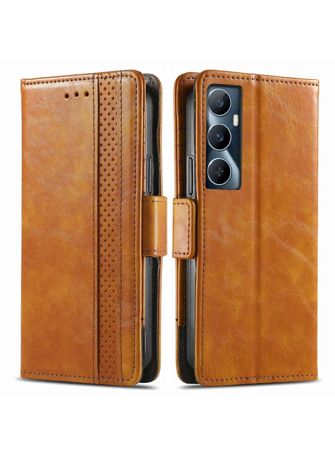 S-TOP Case For Realme C65 CaseNeo Splicing Dual Magnetic Buckle Leather Phone Case - Image 1