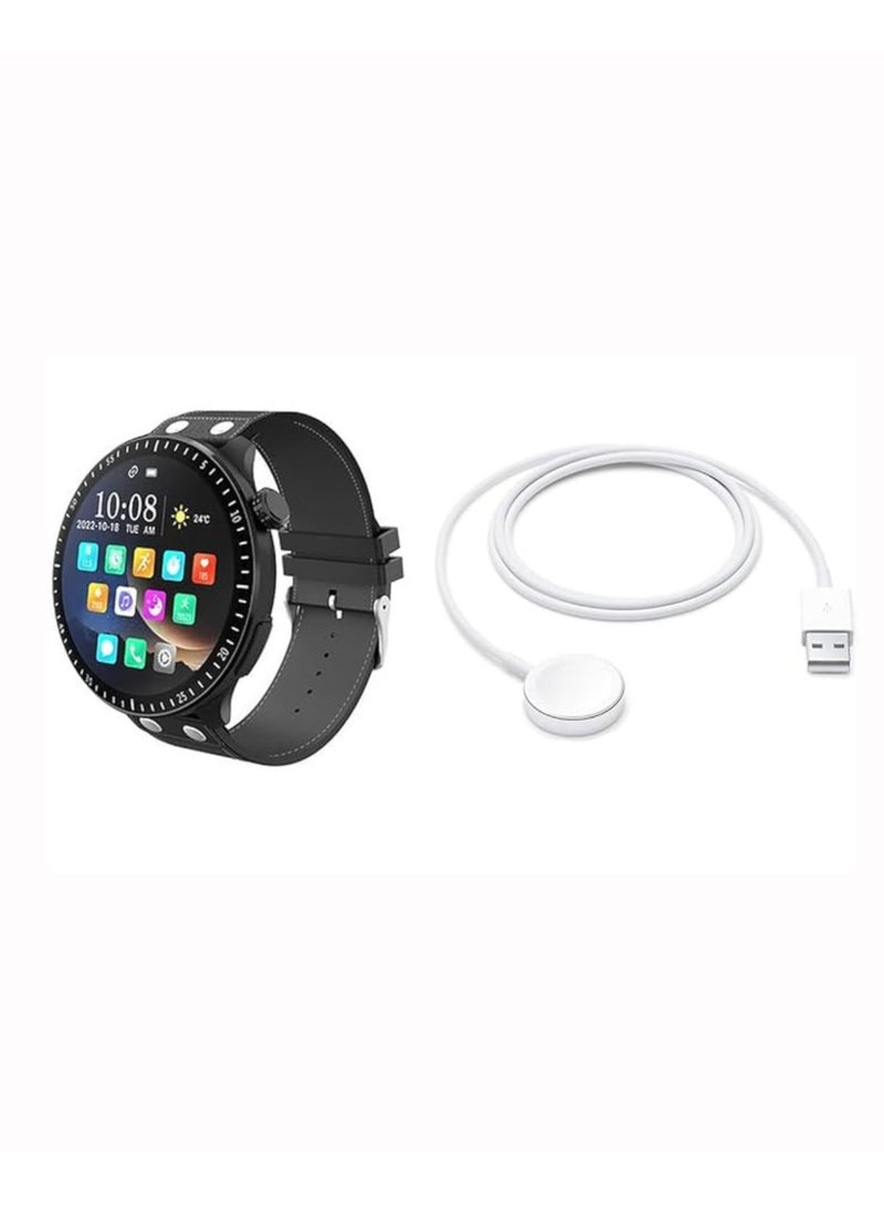 Haino Teko RW40 Smartwatch – 53mm Full Round Display, Wireless Charging, Sleek Black Design for Men & Boys – Fitness & Health Monitoring with Smart Features - Image 3