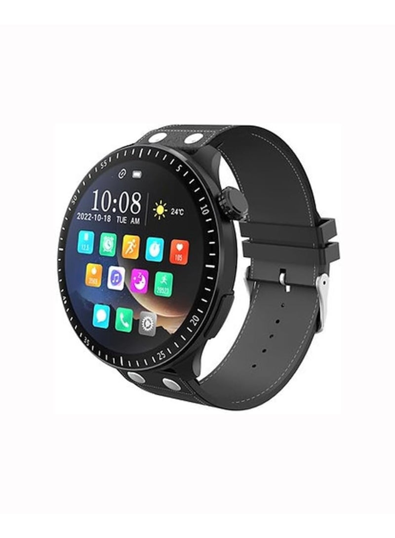 Haino Teko RW40 Smartwatch – 53mm Full Round Display, Wireless Charging, Sleek Black Design for Men & Boys – Fitness & Health Monitoring with Smart Features - Image 1