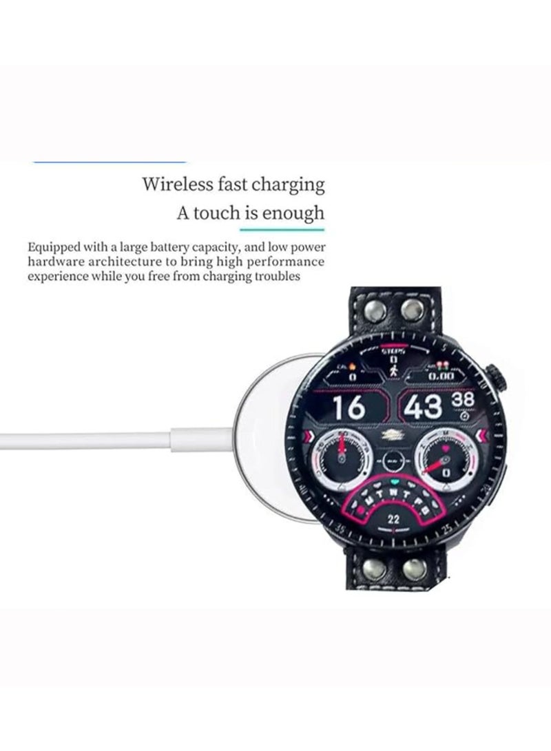 Haino Teko RW40 Smartwatch – 53mm Full Round Display, Wireless Charging, Sleek Black Design for Men & Boys – Fitness & Health Monitoring with Smart Features - Image 4