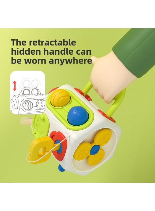 Children's Toy Octahedron Busy Ball Baby Fine Movements Busy Board Montessori Early Education Rubik's Cube Toy-Color:Early Education Steering Wheel -190g - Image 5