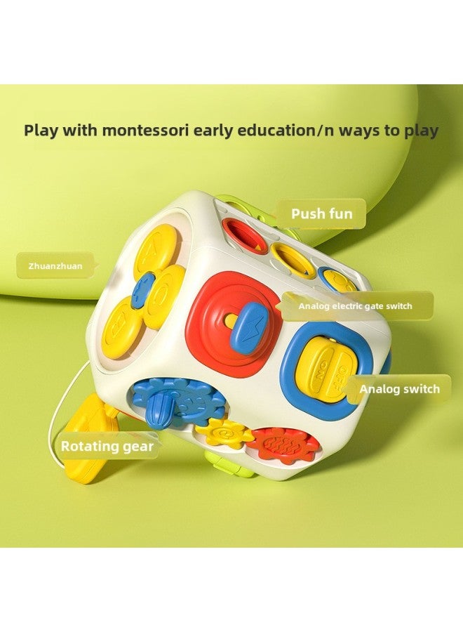 Children's Toy Octahedron Busy Ball Baby Fine Movements Busy Board Montessori Early Education Rubik's Cube Toy-Color:Early Education Steering Wheel -190g - Image 4