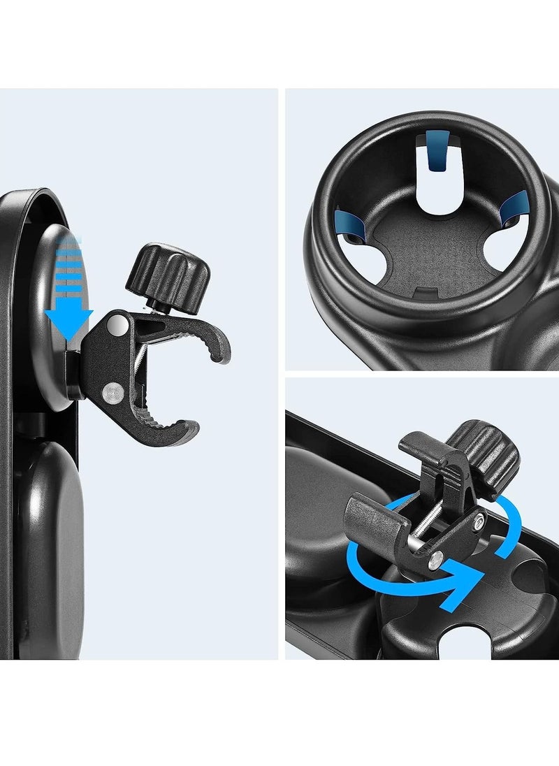 Gonice - Universal Stroller Snack Attachment, Upgraded Removable Non-Slip Grip Clip for Stroller Bar, Large Capacity - Image 1