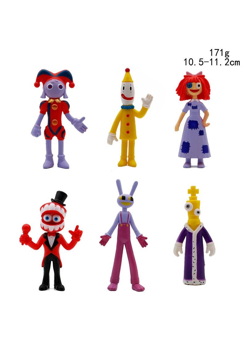 Y&D 6 Pcs The Amazing Digital Circus Toy Set Ideas Toys Popular Cartoon Anime Model Ideas Toys Gifts for Adult & Kids 
