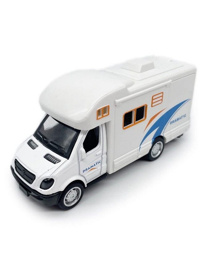 Generic - Mini Toy Camper Rv Motorhome Toys For Boys Pull Back Diecast Model Car Recreational Vehicle Adventure With Furniture Roof And Side Door Open Children’S Diecast Vehicles Age 4 5 6 Kids Birthday Gifts - Image 1