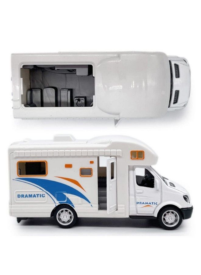 Generic - Mini Toy Camper Rv Motorhome Toys For Boys Pull Back Diecast Model Car Recreational Vehicle Adventure With Furniture Roof And Side Door Open Children’S Diecast Vehicles Age 4 5 6 Kids Birthday Gifts - Image 1