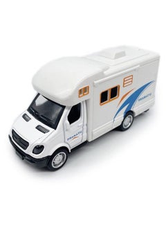 Mini Toy Camper Rv Motorhome Toys For Boys Pull Back Diecast Model Car Recreational Vehicle Adventure With Furniture Roof And Side Door Open Children’S Diecast Vehicles Age 4 5 6 Kids Birthday Gifts