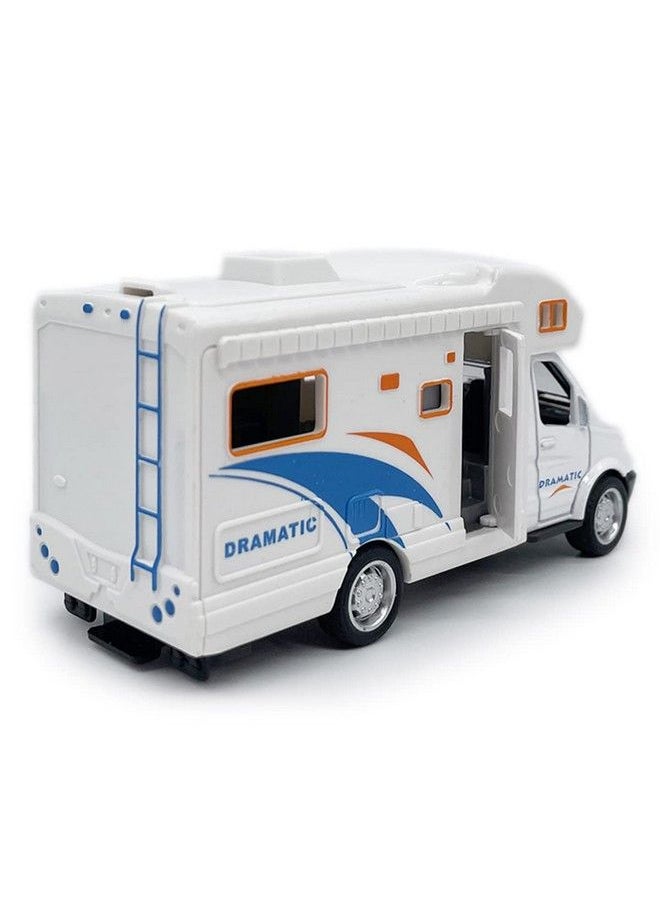 Generic - Mini Toy Camper Rv Motorhome Toys For Boys Pull Back Diecast Model Car Recreational Vehicle Adventure With Furniture Roof And Side Door Open Children’S Diecast Vehicles Age 4 5 6 Kids Birthday Gifts - Image 1