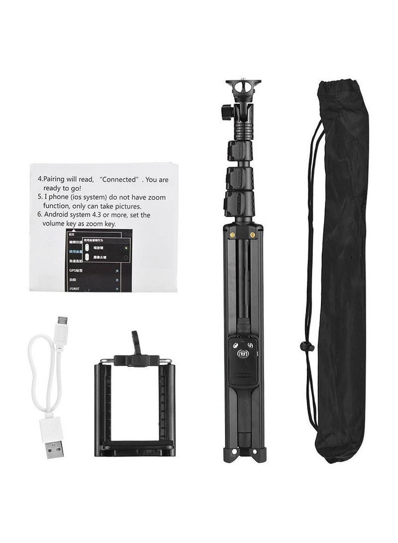 VCT-1388 Portable Selfie Stick Tripod Aluminum Alloy Max Load 0.5kg for IPhone 7 7plus Xiaomi Samsung Smartphones Action Cameras - Image 2