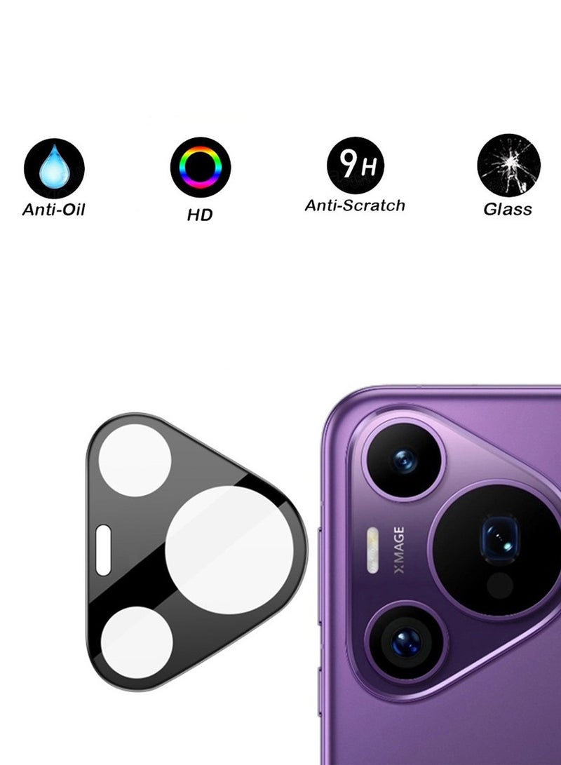 Wtech Premium Camera Lens Tempered Glass Protector Sheild For Huawei Pura 70 5G 2024 Clear/Black  - Image 5