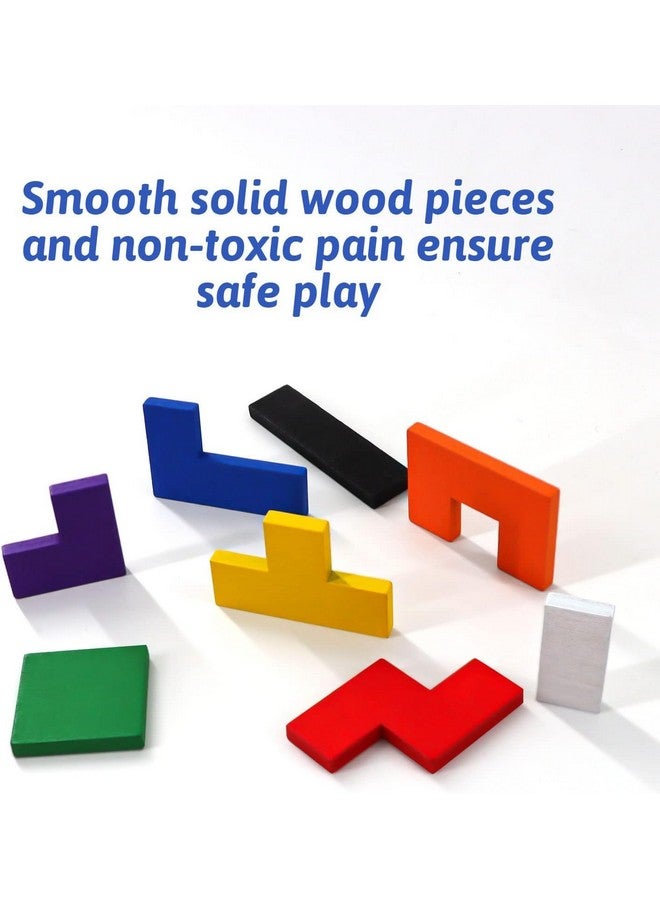 Niwlix Wooden Russian Blocks Puzzles for Kids Adults, Wood Intelligence Puzzle for Kids Ages 3-8,Wooden Kids Puzzles Brain Teasers Toy Educational Gift for 7-10 Years - Image 5