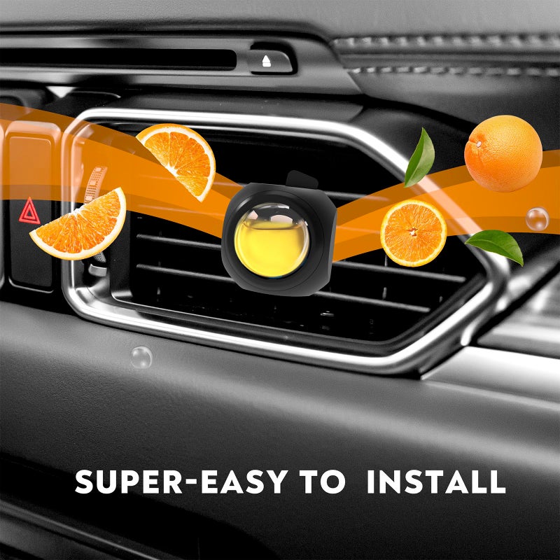 DRIVEJOY Car Air Freshener Vent Clips, 8 Pack, Provides Long-Lasting Scent, Up to 240 Days, Odor Eliminator (Citrus) - Image 3