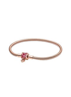 Pandora Violet Rose gold flower love bracelet 