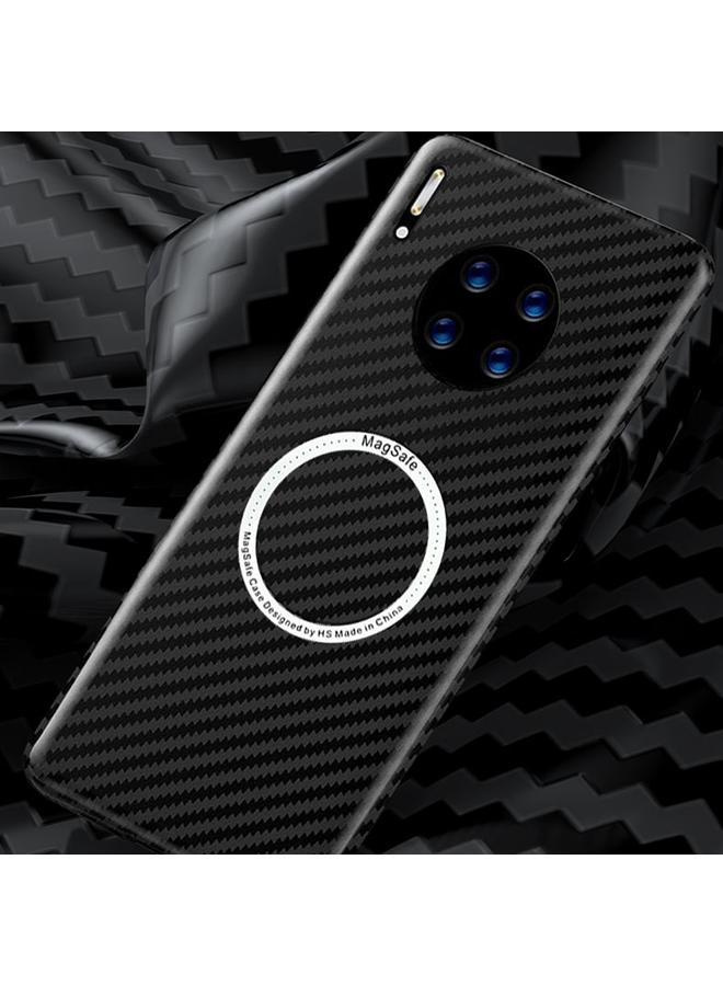 S-TOP Case For Huawei Mate 30 Magnetic Magsafe Carbon Fiber Texture Shockproof Phone Case - Image 2