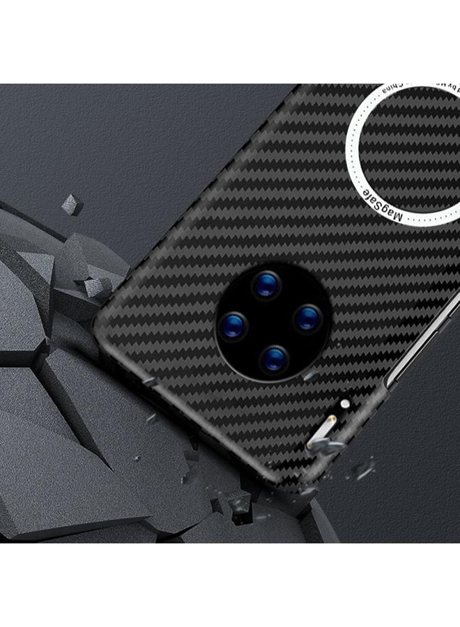S-TOP Case For Huawei Mate 30 Magnetic Magsafe Carbon Fiber Texture Shockproof Phone Case - Image 5