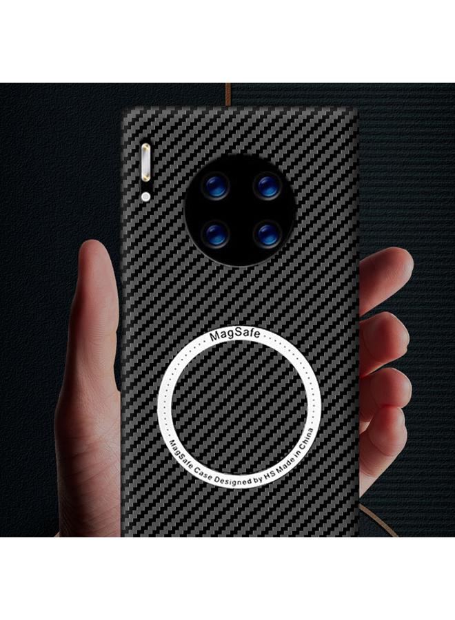 S-TOP Case For Huawei Mate 30 Magnetic Magsafe Carbon Fiber Texture Shockproof Phone Case - Image 3