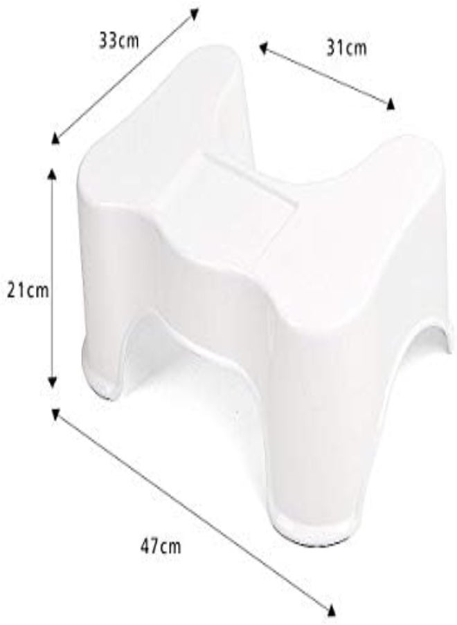 AKDC Squatty Potty The Bathroom Toilet Stool White  - Image 3