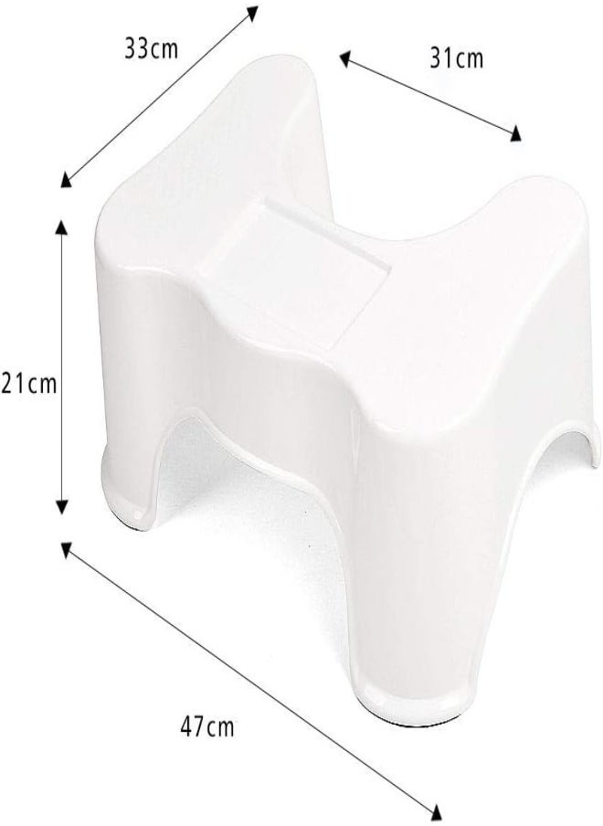AKDC Squatty Potty The Bathroom Toilet Stool White  - Image 4