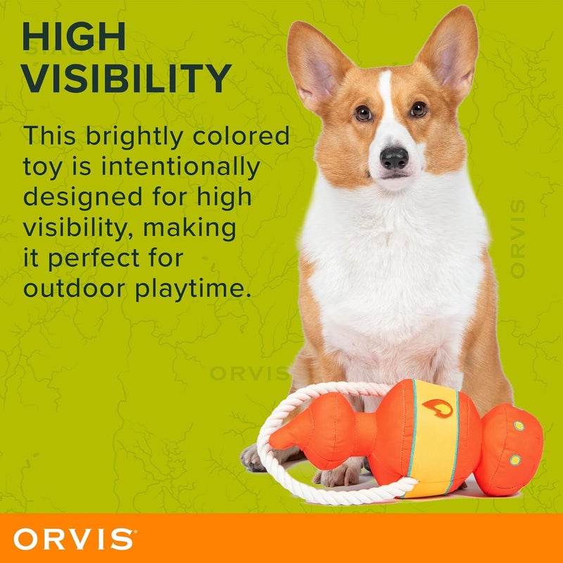 Orvis Pet Bark After Dark Lantern Tug Toy for Dogs | Durable Squeaky Dog Tug Toy - Extra Durable with Double Stitching, Mesh Lining, Squeaker and Rope Handle - Ideal for Medium to Large Breeds - Image 2