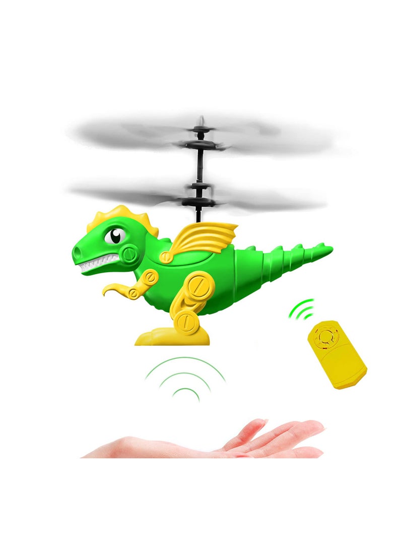 SOLARAE Flying Toys, Dinosaur Remote Control Helicopter, Boys Girls Rc Flying Toy Gifts, Rechargeable Flying Dragon Toy Infrared Induction Helicopter for Boys Girls 6 7 8 9 Year Old Birthday Gift - Image 1