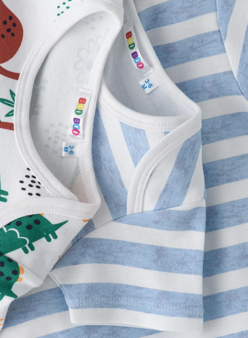 Boo Boo BooBoo Kids Dino Tree Range 3 PC 2 Bodysuit +Legging