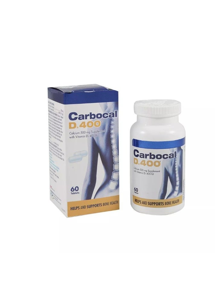 Carbocal - carbocal D 400 Tablets Calcium And Vitamin D - Image 1