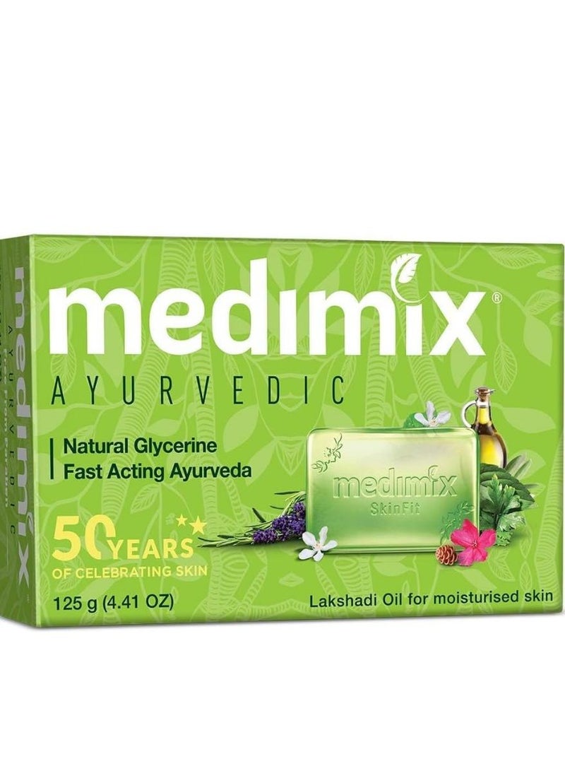 ميديميكس صابون حمام الايورفيدا بالجلسرين الطبيعي 125 جم 5 قطع - Image 3