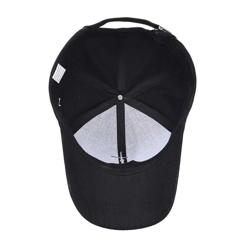 New Embroidered English Cross Casual Baseball Cap For Men And Women Youth Adjustable Hat For - Image 5