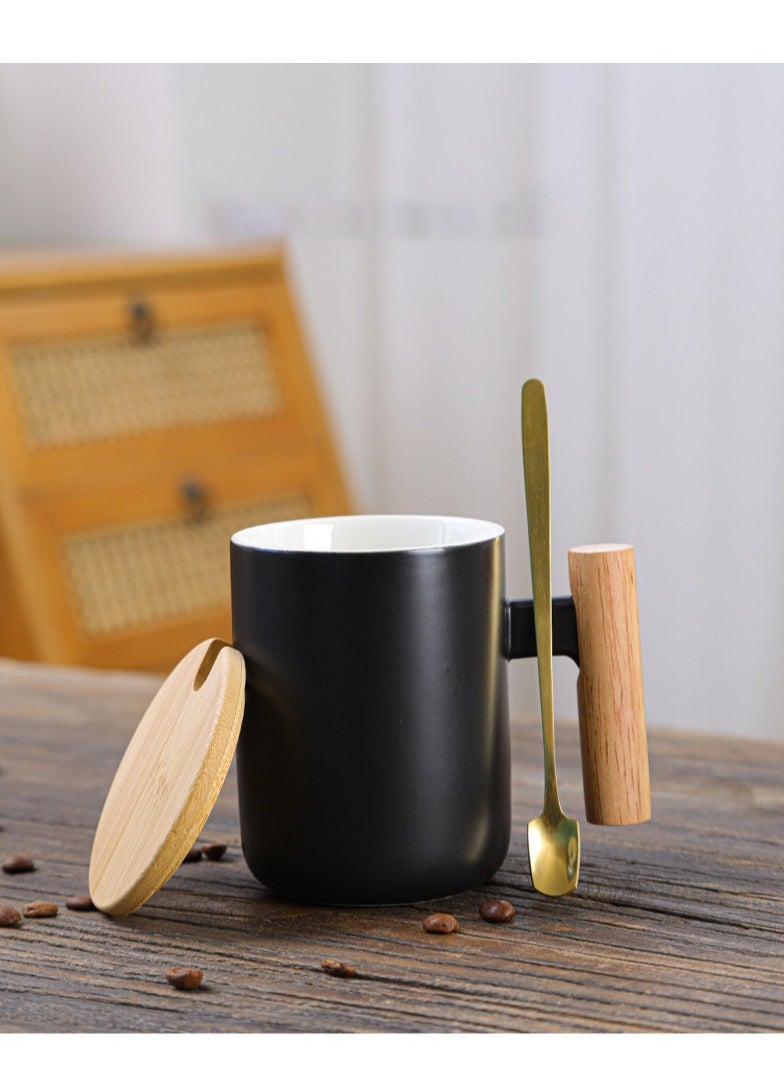 Ceramic coffee mug with wooden lid, gift mug Black - pzsku/Z0717B50AF784635B5E34Z/45/_/1724312558/208d23ef-f303-4c76-bcaf-456ea11c08c1