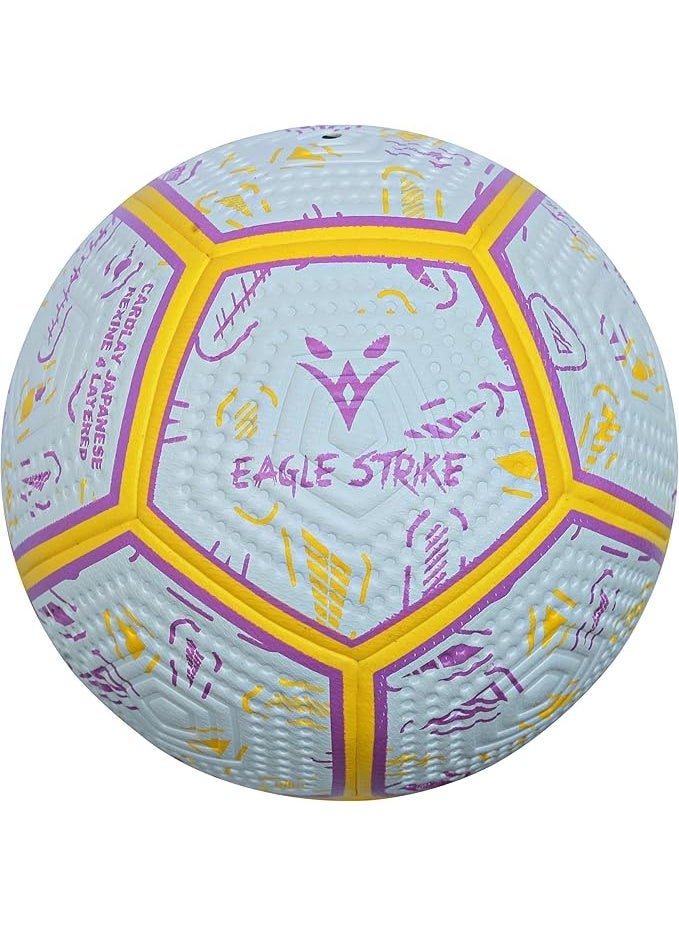 Eagle Strike Professional Match Soccer Ball – Size 5 PU Football, Official Weight 420-440g for Competitive Play - Image 1