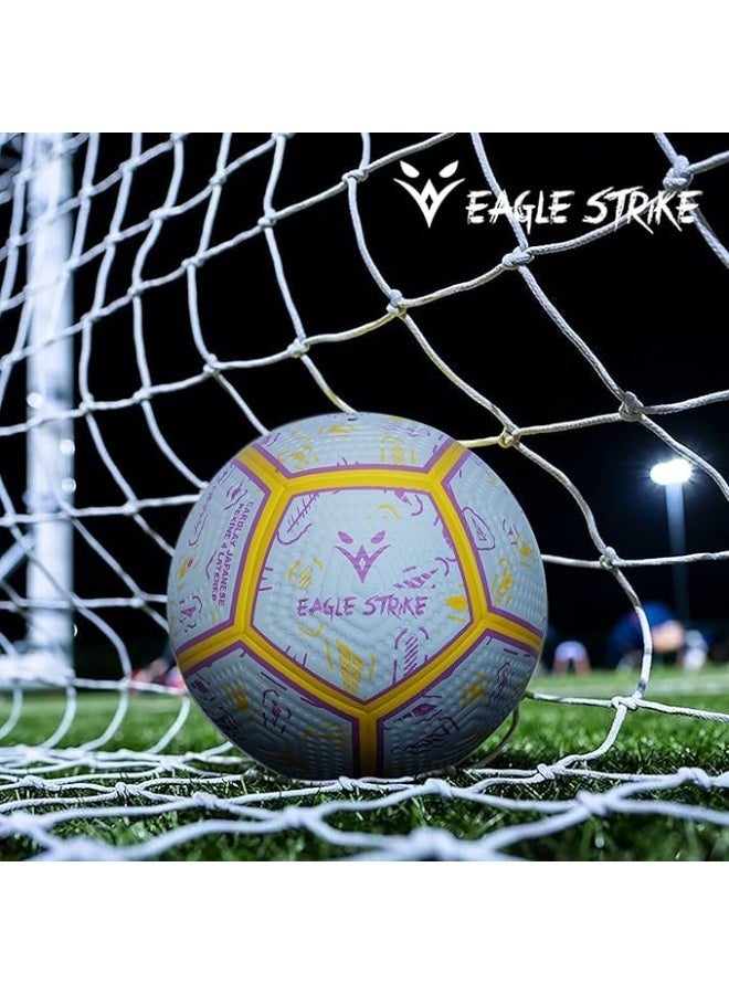 Eagle Strike Professional Match Soccer Ball – Size 5 PU Football, Official Weight 420-440g for Competitive Play - Image 5