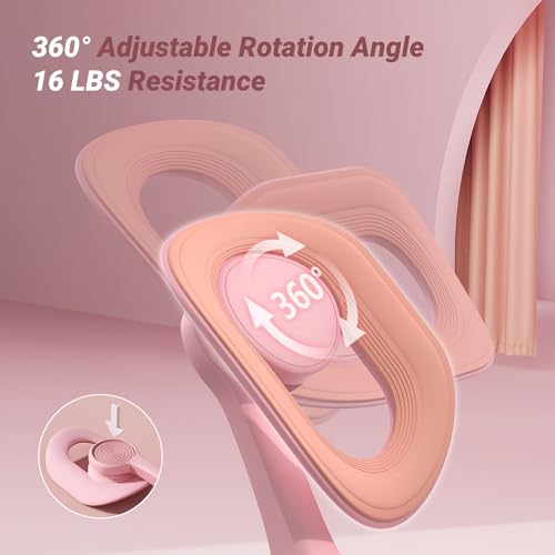 MERACH Thigh Trainer, Pelvic Floor Muscle Trainer, Inner Thigh Exercise Workout Equipment for Home Gym, Pelvic Floor Strengthening Women (Pink) - Image 4