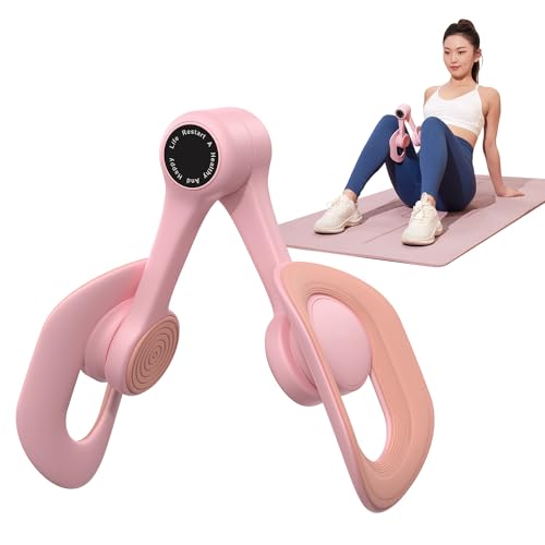 MERACH Thigh Trainer, Pelvic Floor Muscle Trainer, Inner Thigh Exercise Workout Equipment for Home Gym, Pelvic Floor Strengthening Women (Pink) - Image 1