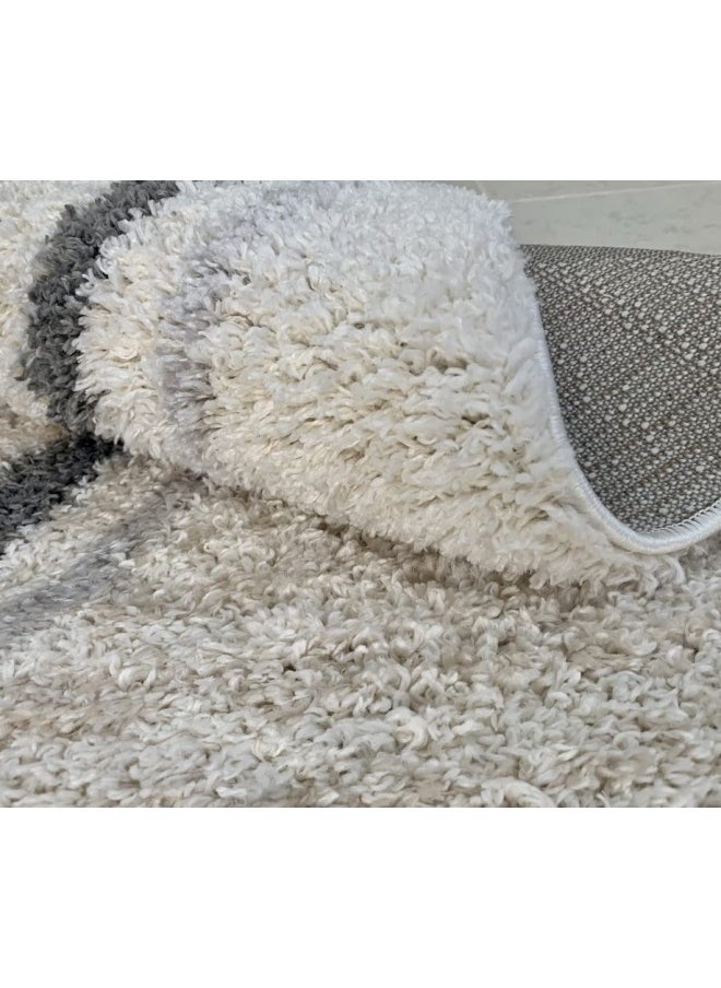 Fluffy White Rectangular Carpet Ultra Soft Area Carpets For Bed Room Living Room And Dining Room Anti-Slip Floor Carpets Easy To Clean Made In Turkey 150X230Cm - pzsku/Z0717F158640C6CFE64C9Z/45/_/1728387744/c4e8066c-b71b-4f9c-983a-909e78c20ac2