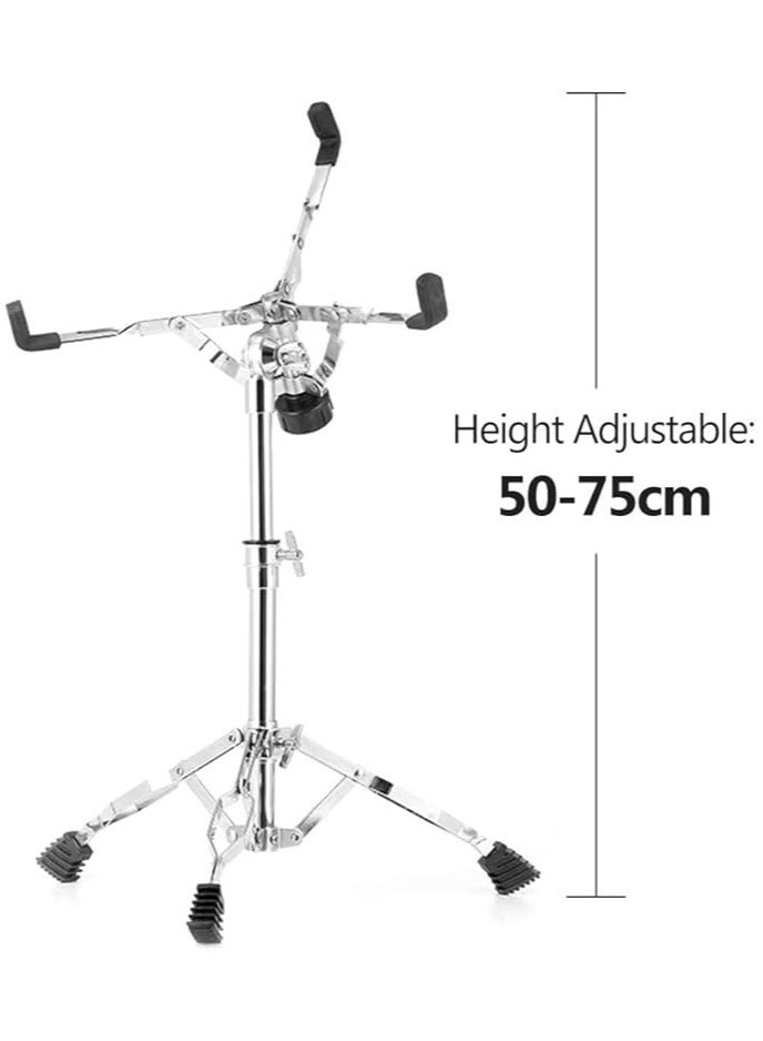 erorex 12-inch Galvanized Carbon Steel Drum Tripod Stand 19.7inch-29.5inch Height Adjustable for Dumb Drum Snare Drum Drum Set Supporting - Image 2