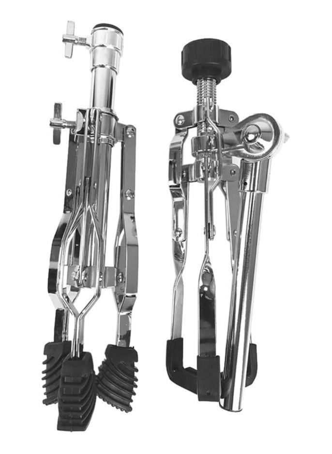 erorex 12-inch Galvanized Carbon Steel Drum Tripod Stand 19.7inch-29.5inch Height Adjustable for Dumb Drum Snare Drum Drum Set Supporting - Image 4