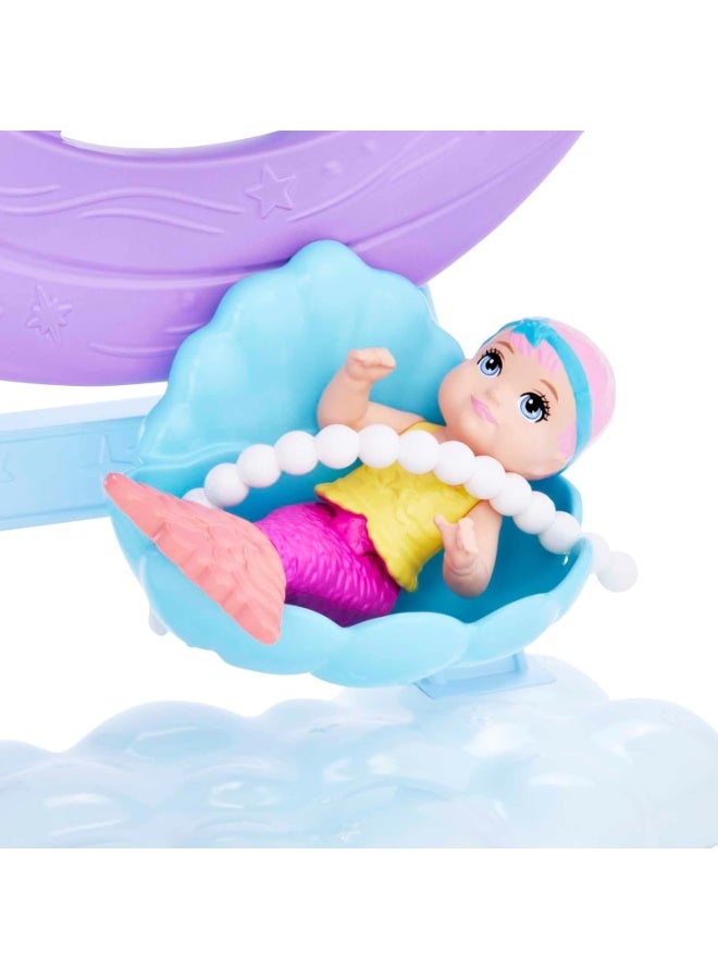 Barbie Mermaid Doll, Nurturing Playset with Merbaby, Octopus and Seal - Image 3
